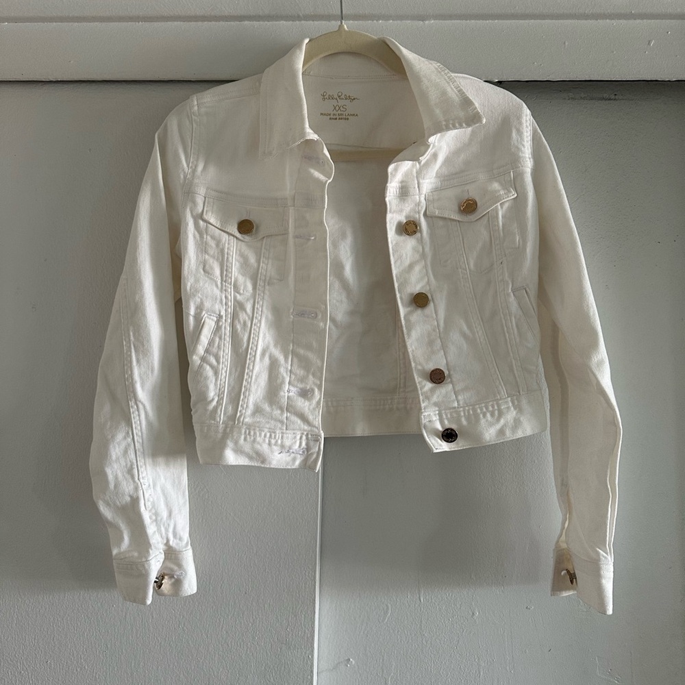 Lilly Pulitzer Cream Jean Jacket